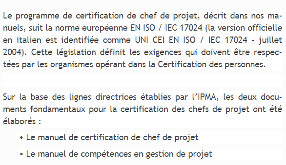 RÉFÉRENCES ÉTHIQUES DU PROGRAMME DE CERTIFICATION PROJECT MANAGER